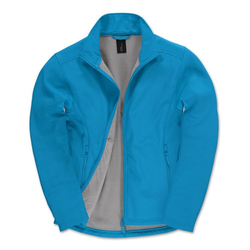 B&C Mens ID.701 Soft Shell Jacket / Blue Atoll